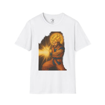 Spiritual Super Saiyan T-Shirt | Unisex Softstyle Tee | Dragon Ball Inspired | Christian Message | Gift for Anime Fans