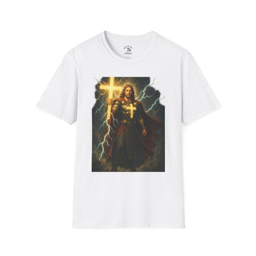 Faith-Inspired Unisex T-Shirt, Inspirational Tee, Religious Gift, Job 37:5 Shirt, Thunder and Lightning Design, Christian Apparel