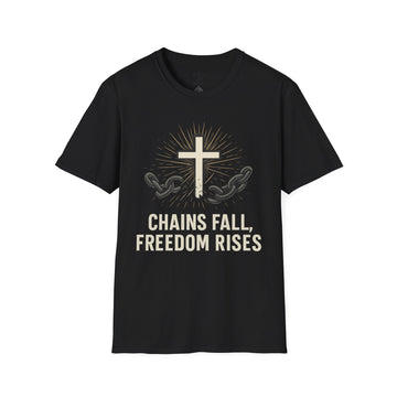 Faith-Inspired Freedom T-Shirt, Christian Tee, Inspirational Graphic Shirt, Gift for Believers, Religious Apparel, Summer Fashion