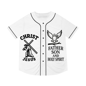 Christian Men's Baseball Jersey, Faith Apparel, Religious Sportswear, Inspirational Gifts, Church Events, Spiritual Wear