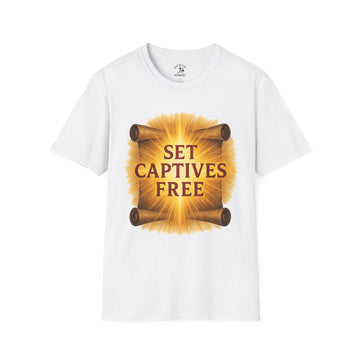 Faith-Inspired Unisex T-Shirt, Set Captives Free Shirt, Christian Apparel, Inspirational T-Shirt, Spiritual Gift