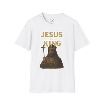Jesus is King Unisex T-Shirt, Faith-Based Tee, Christian Apparel, Inspirational Gift, Religious Shirt, Bible Verse Top