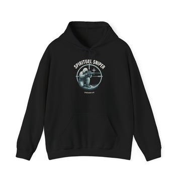 Spiritual Sniper Hoodie, Unisex Sweatshirt for Prayer Warriors, Christian Gift, Cozy Layer, Bible Verse Apparel