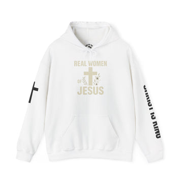 Inspirational Christian Hoodie - Real Women of Jesus - Faith-Based Apparel, Religious Gift, Church Outfit, Everyday Wear, Spiritual Comfort