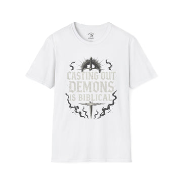 Biblical Quote T-Shirt, Unisex Softstyle Tee with Faith-Inspired Design, Casual Outfit, Spiritual Gift, Church Event Apparel, Everyday Wear