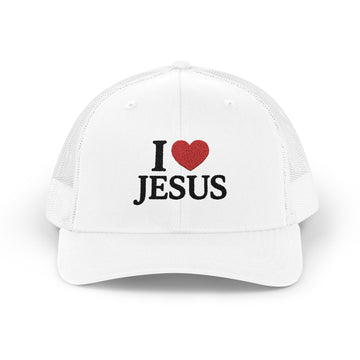 I Love Jesus Snapback Trucker Cap - Faith-Based Hat for Everyday Wear