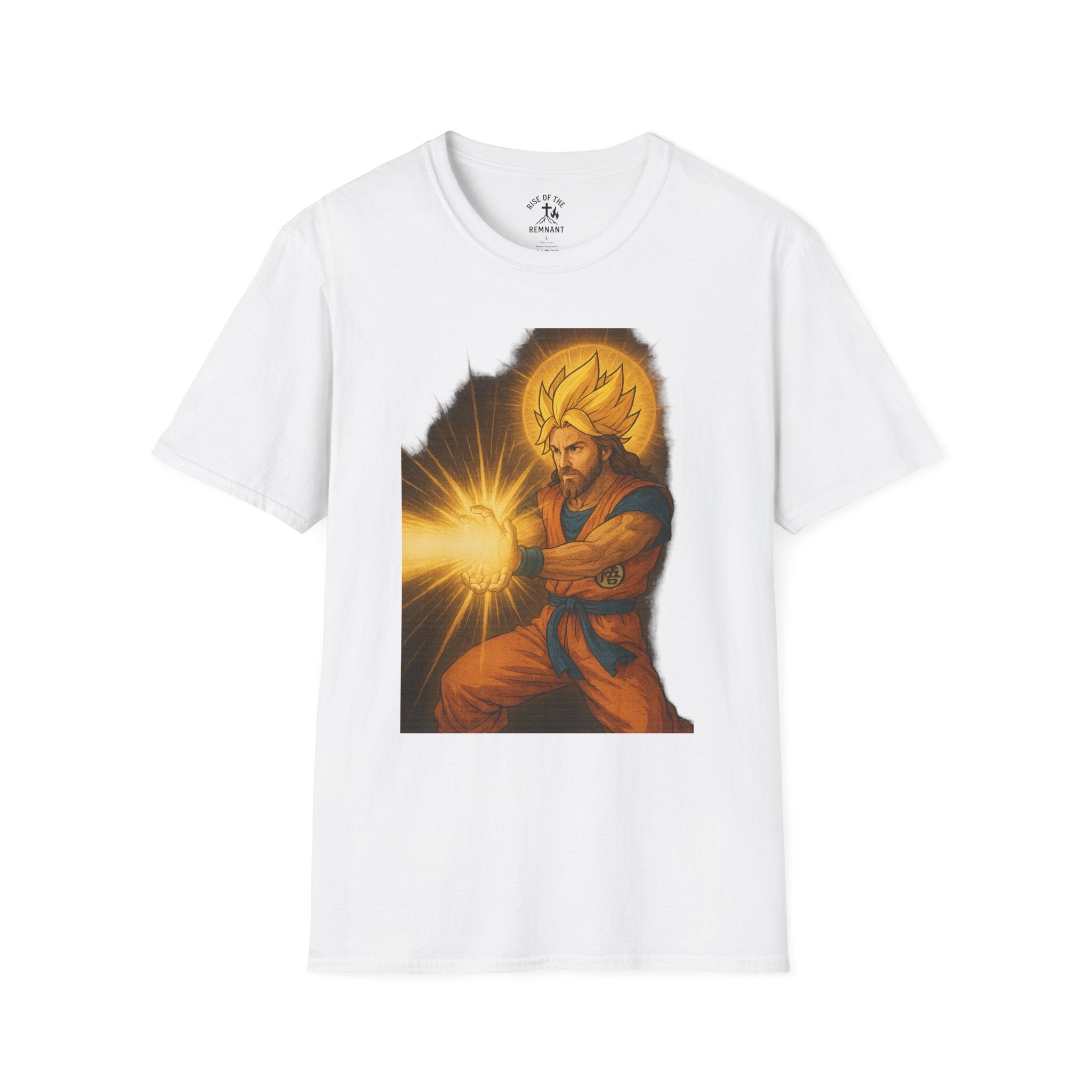 Spiritual Super Saiyan T-Shirt | Unisex Softstyle Tee | Dragon Ball Inspired | Christian Message | Gift for Anime Fans