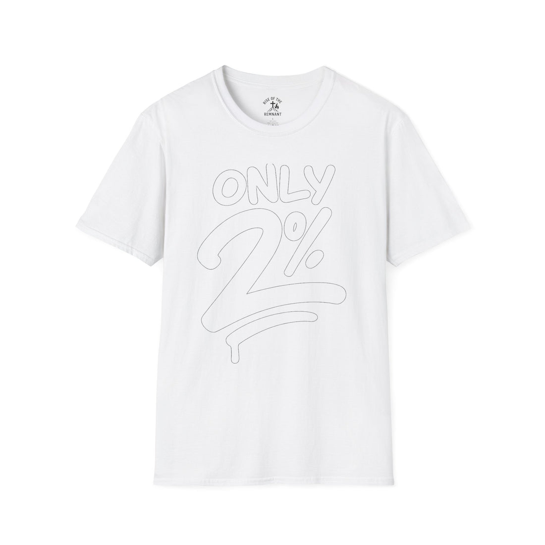 Only 2% Unisex Softstyle T-Shirt - Trendy Casual Wear for Everyday Style
