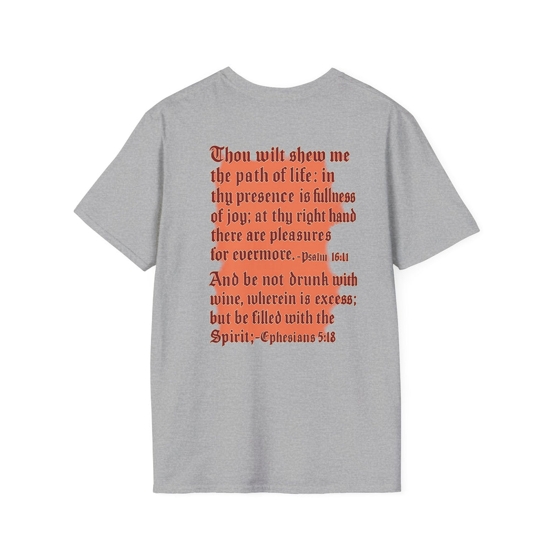 Inspirational Graphic T-Shirt with Bible Verses, Faith-Based Apparel, Unisex Casual Wear, Perfect Gift for Believers