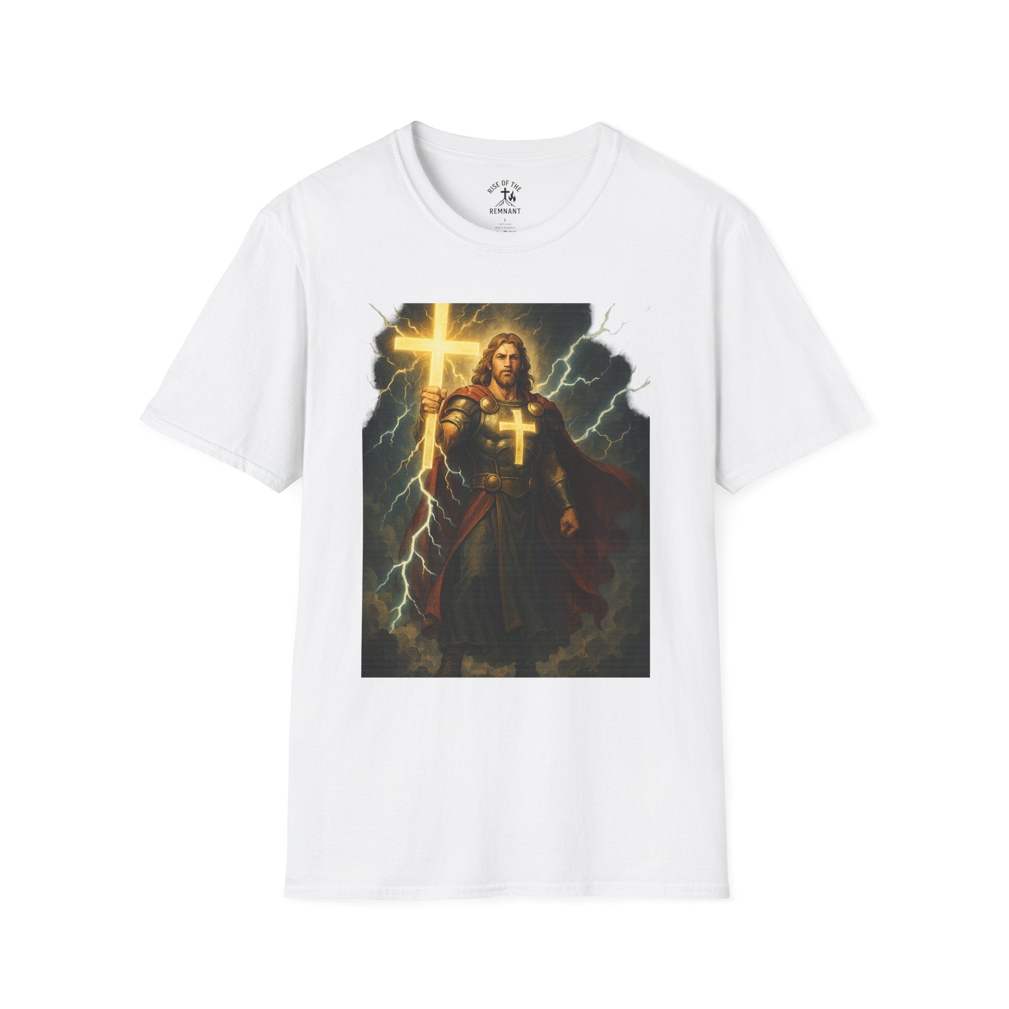Faith-Inspired Unisex T-Shirt, Inspirational Tee, Religious Gift, Job 37:5 Shirt, Thunder and Lightning Design, Christian Apparel