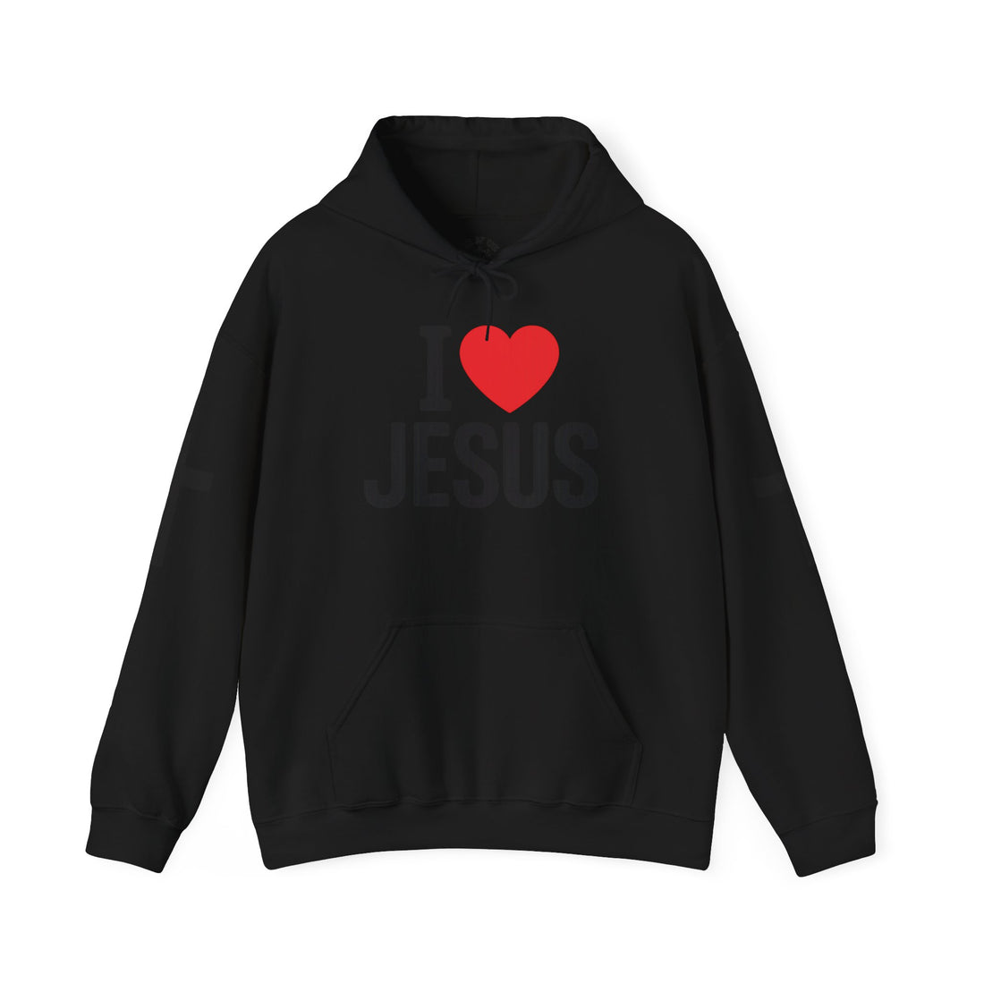 I Love Jesus Hooded Sweatshirt, Faith Apparel, Blessed Christian Gift, Spiritual Hoodie, Religion Clothing, Women's Praise Wear