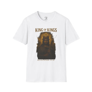 Spiritual Graphic Tee, Faith-Based Shirt, King of Kings Design, Unisex Inspirational T-Shirt, Religious Apparel, Gift for Believers