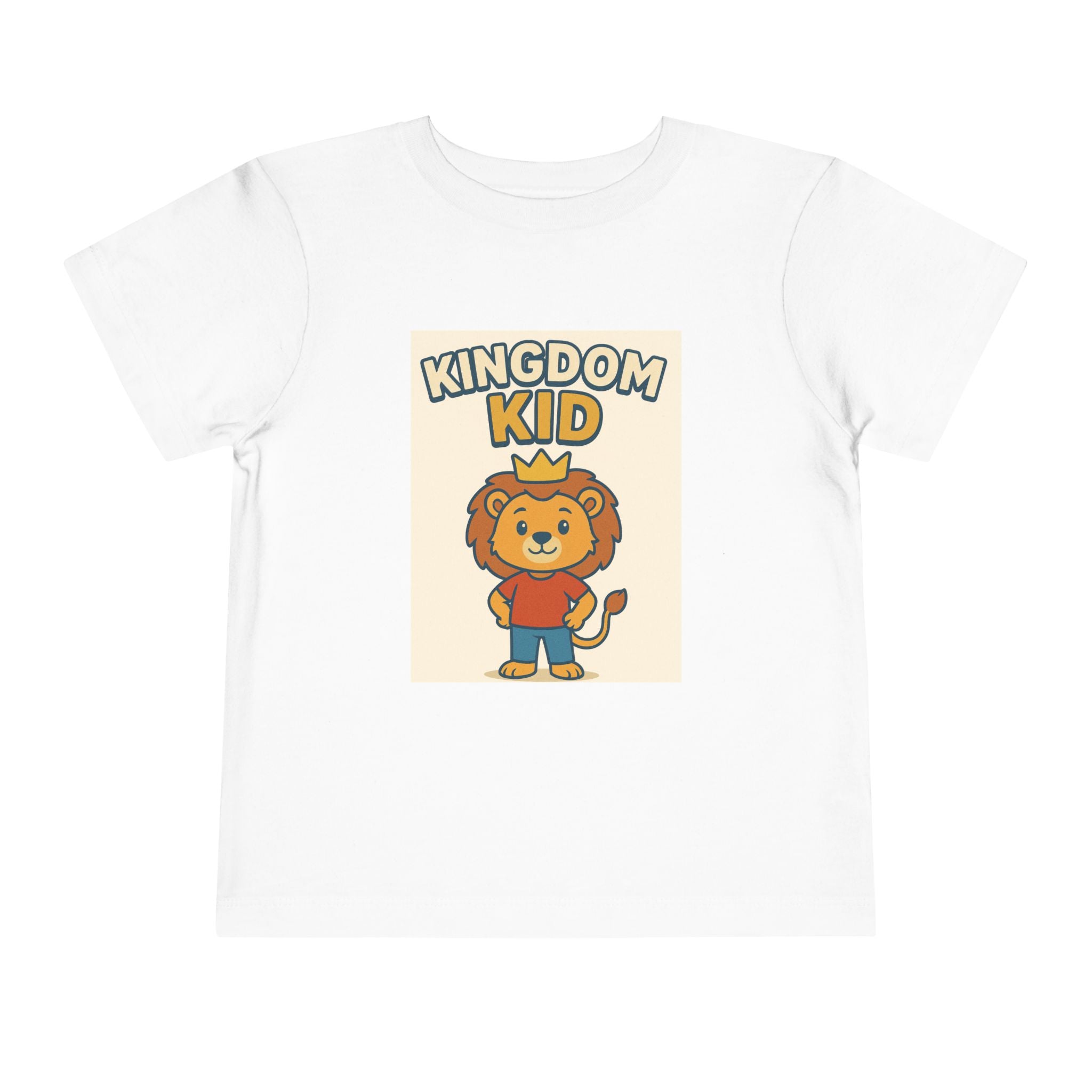 Kingdom Kid Lion Toddler Tee - Cute Short Sleeve Shirt for Kids