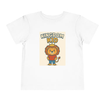 Kingdom Kid Lion Toddler Tee - Cute Short Sleeve Shirt for Kids