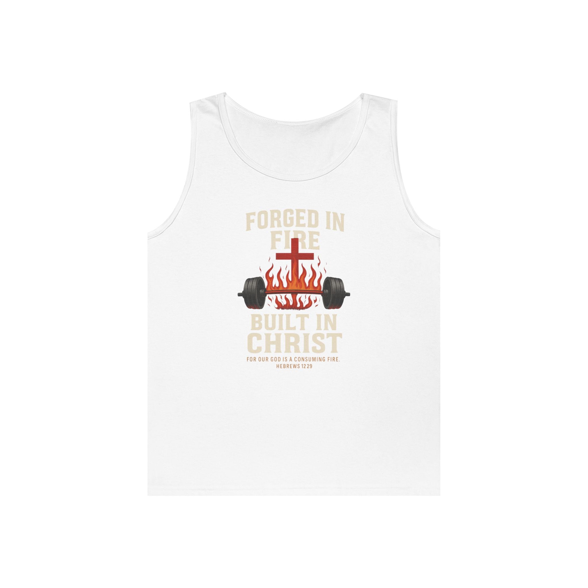 Faith-Inspired Workout Tank Top, Motivational Fitness Tee, Christian Gym Shirt, Unisex Workout Gear, Inspirational Tank for Active Lifestyle