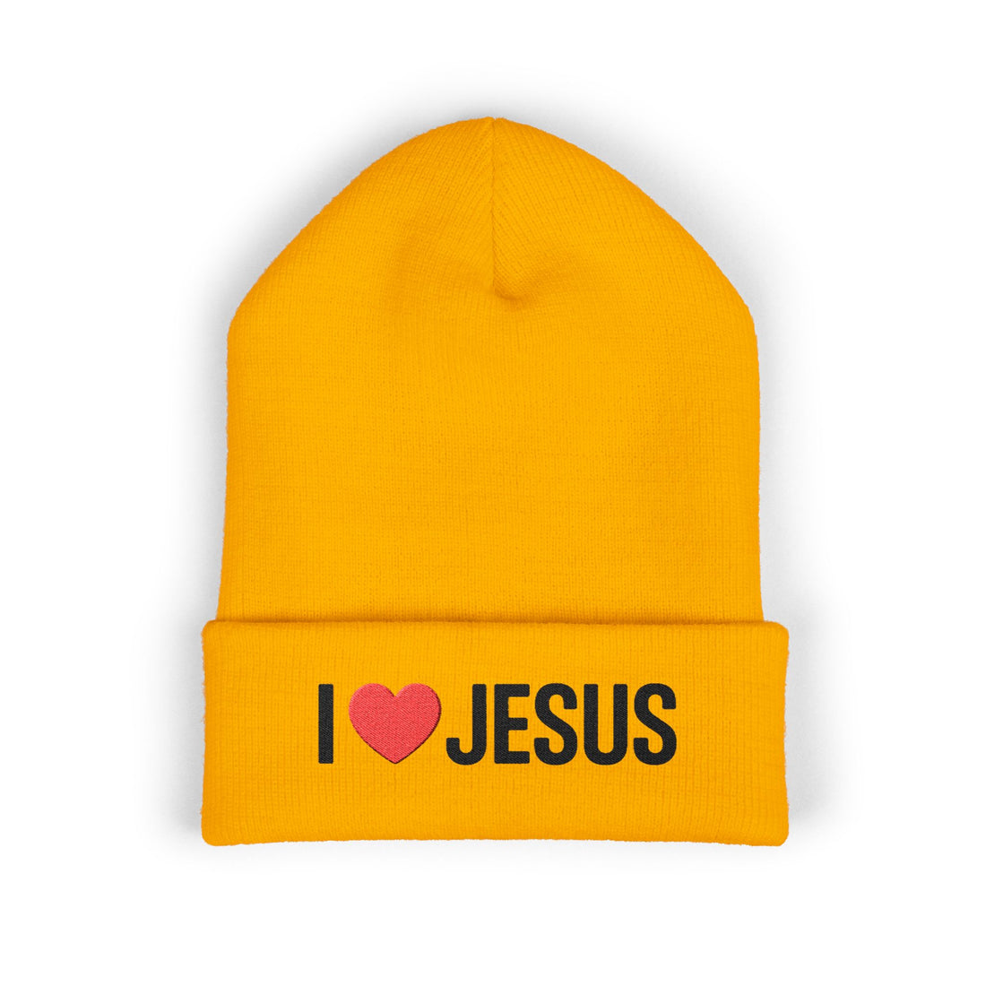 Cute Embroidered Christian Beanie, Winter Beanie, Faith Hat, I Love Jesus Beanie, Religious Gift, Gift for Believers