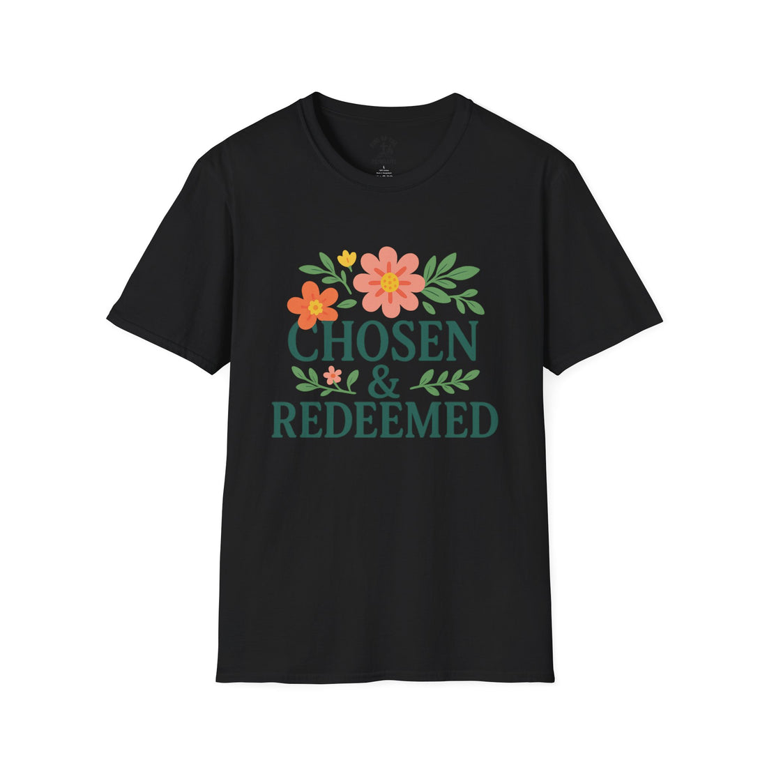 Chosen & Redeemed Unisex Softstyle T-Shirt, Inspirational Shirt, Christian Apparel, Thoughtful Gift, Faith-Based Tee, Everyday Wear