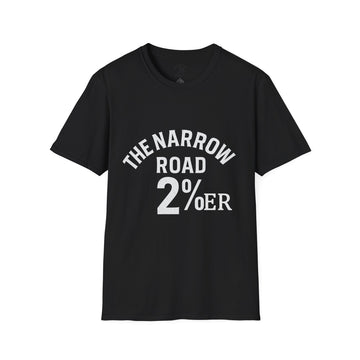 2% x ROTR Faith-Inspired Unisex Softstyle T-Shirt - 'The Narrow Road'