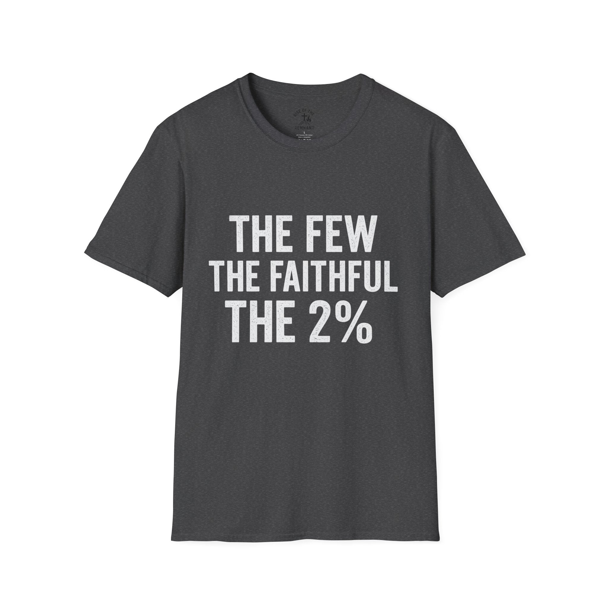 The Few, The Faithful, The 2% x ROTR Unisex T-Shirt - Motivational Lion Graphic Tee