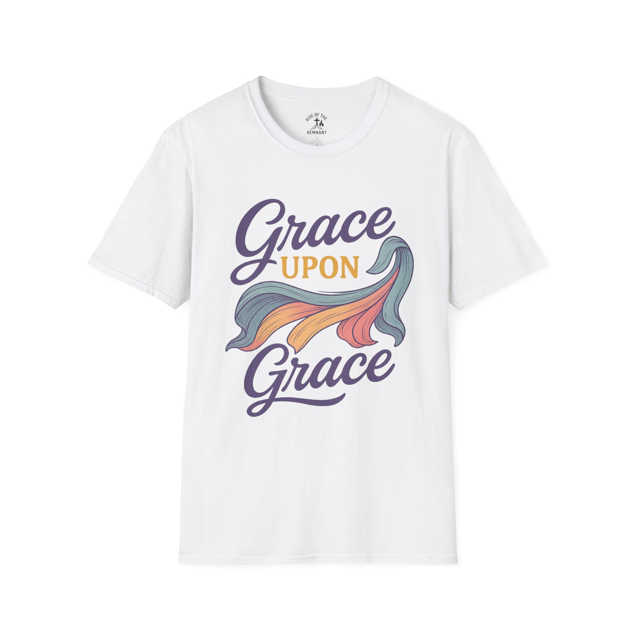 Inspirational T-Shirt for Kind Hearts, Unisex Softstyle Tee, Grace Upon Grace Shirt, Faith-Based Apparel, Perfect Gift for Family & [...]