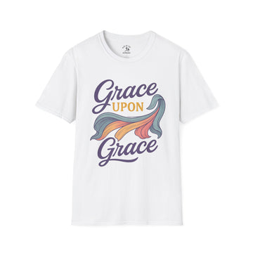 Inspirational T-Shirt for Kind Hearts, Unisex Softstyle Tee, Grace Upon Grace Shirt, Faith-Based Apparel, Perfect Gift for Family & [...]