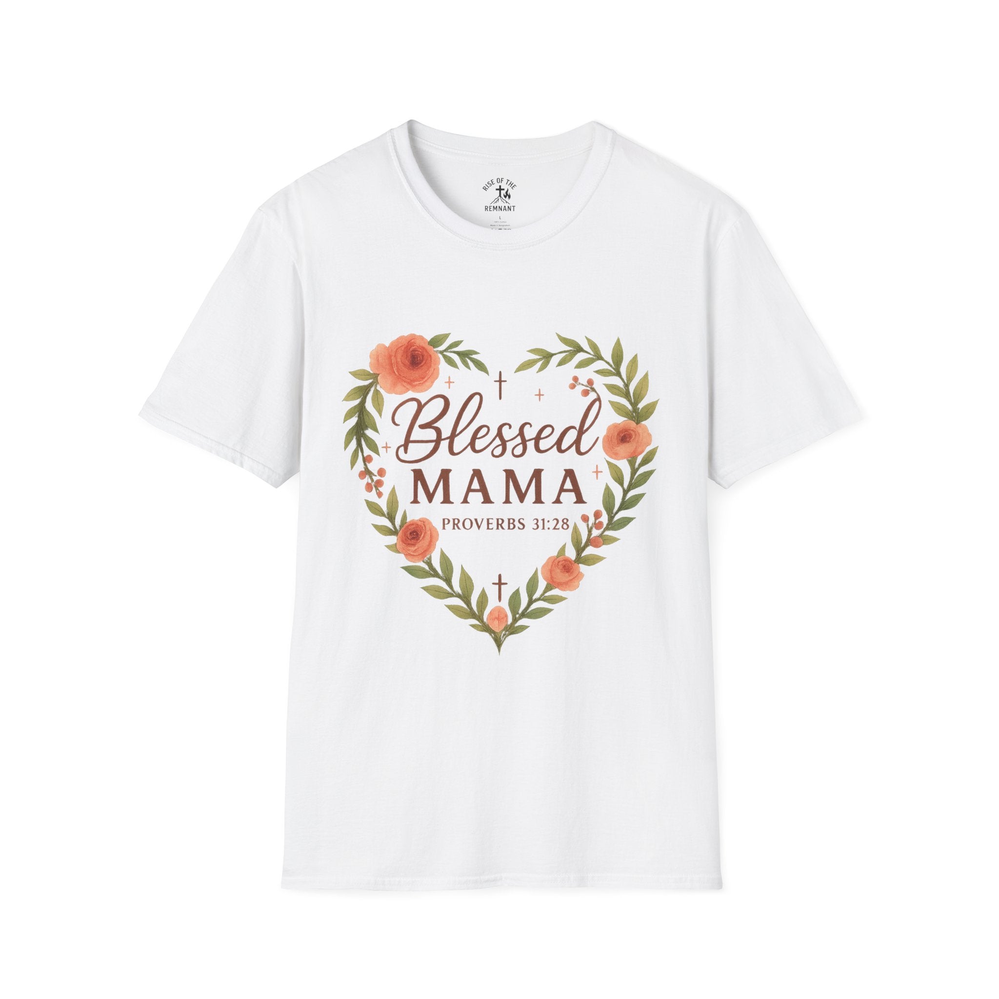Blessed Mama T-Shirt, Christian Gift for Moms, Inspirational Shirt, Proverbs 31 Apparel, Mother's Day Gift, Cute Tees for Her