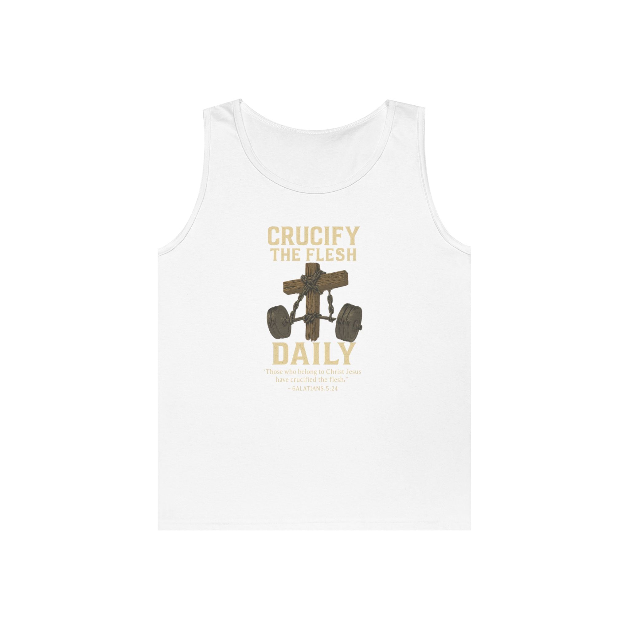 Faith-Inspired Unisex Cotton Tank Top - Trendy Christian Apparel for Everyday Wear, Great for Church, Gifts, Summer, and Retreats