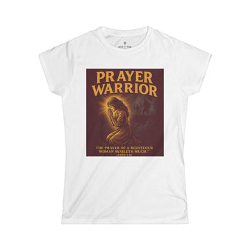 Prayer Warrior Women's Softstyle Tee - Inspirational Christian T-Shirt
