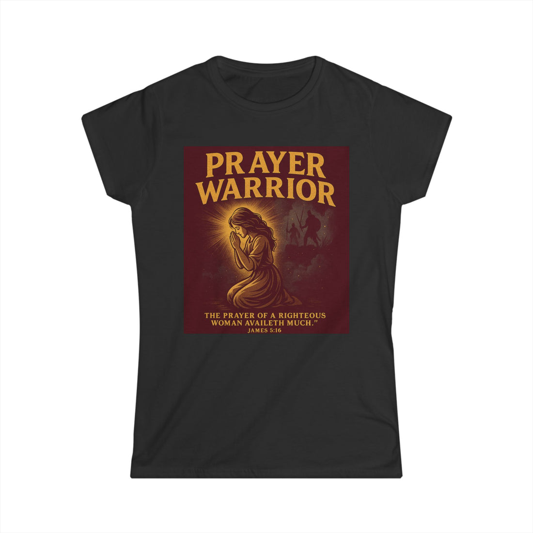 Prayer Warrior Women's Softstyle Tee - Inspirational Christian T-Shirt