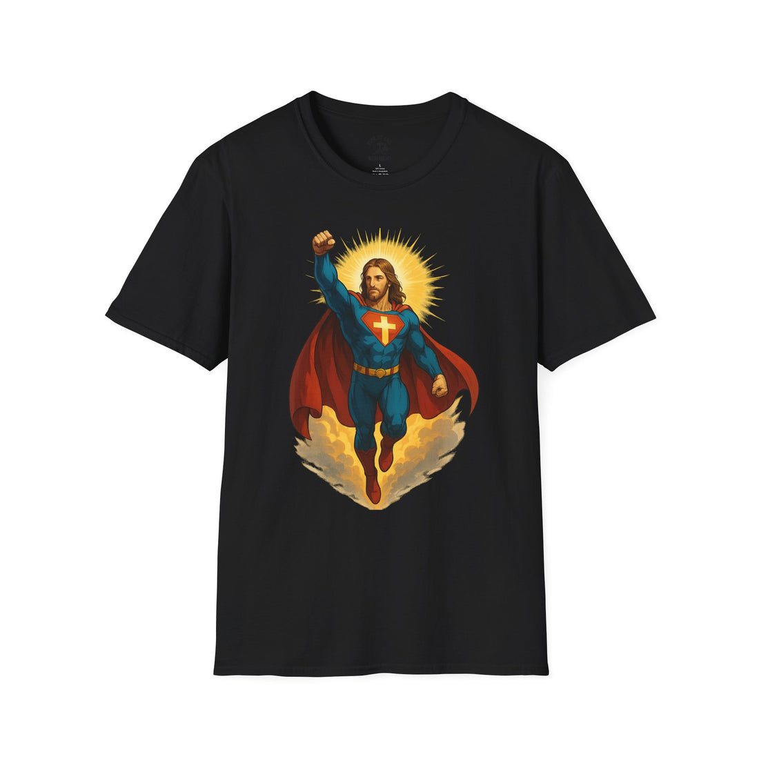Faith-Inspired Hero T-Shirt | Unisex Softstyle Tee, Christian Gift, Inspirational Apparel, Superhero Shirt, Scripture Quote Top