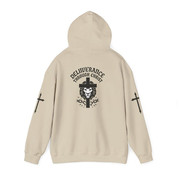 Faith-Inspired Unisex Hoodie "Deliverance Through Christ"