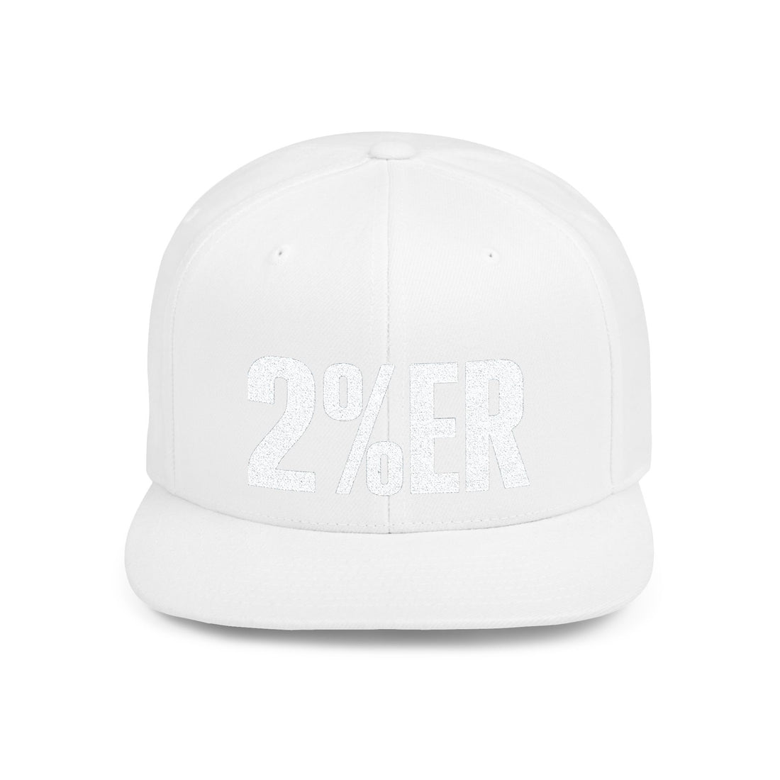 "2%ER" Flat Bill Snapback Hat - Stylish Urban Cap for Trendsetters