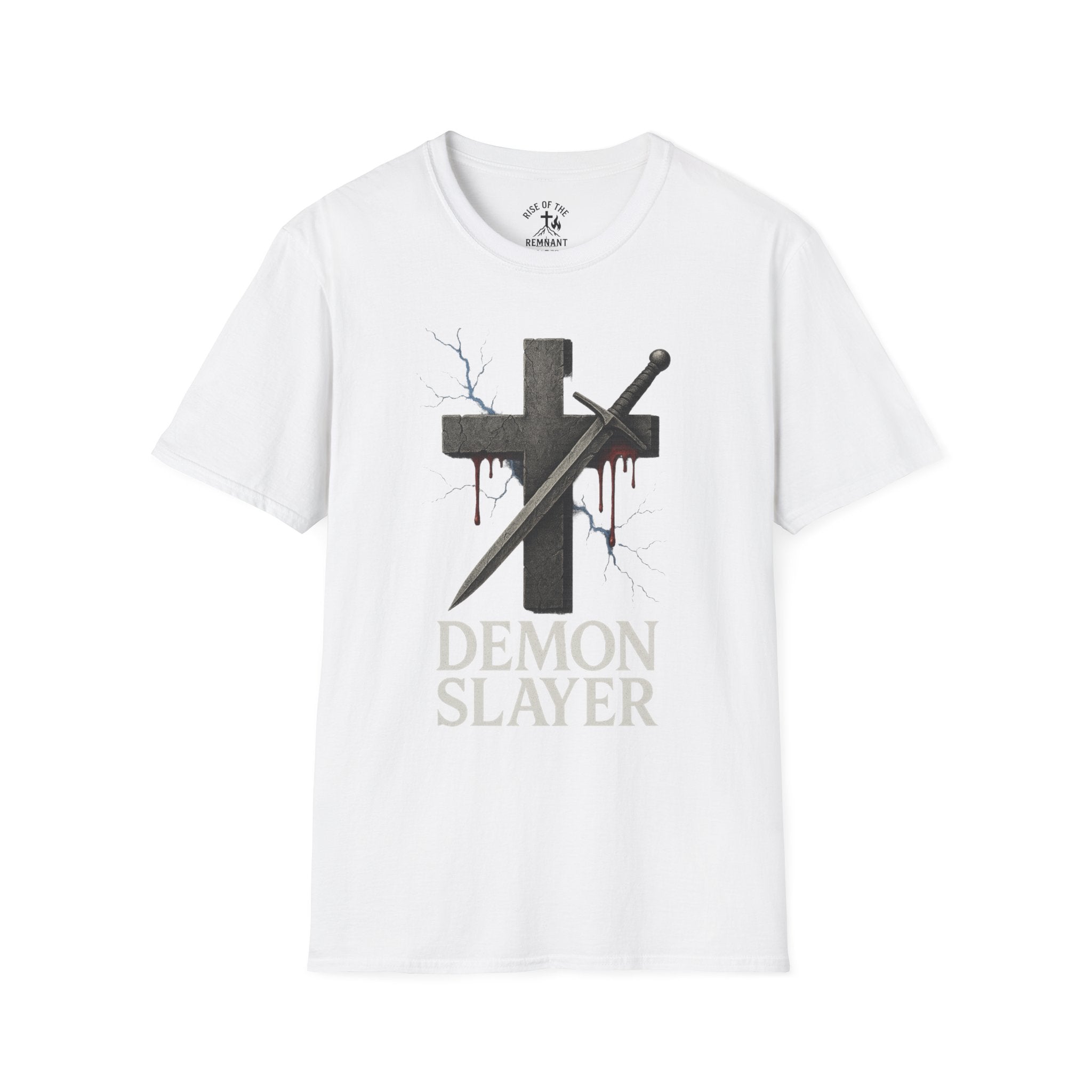 Demon Slayer Inspirational T-Shirt | Unisex Softstyle Graphic Tee, Faith-Based Apparel, Gift for Anime Fans, Spiritual Warfare Shirt, [...]