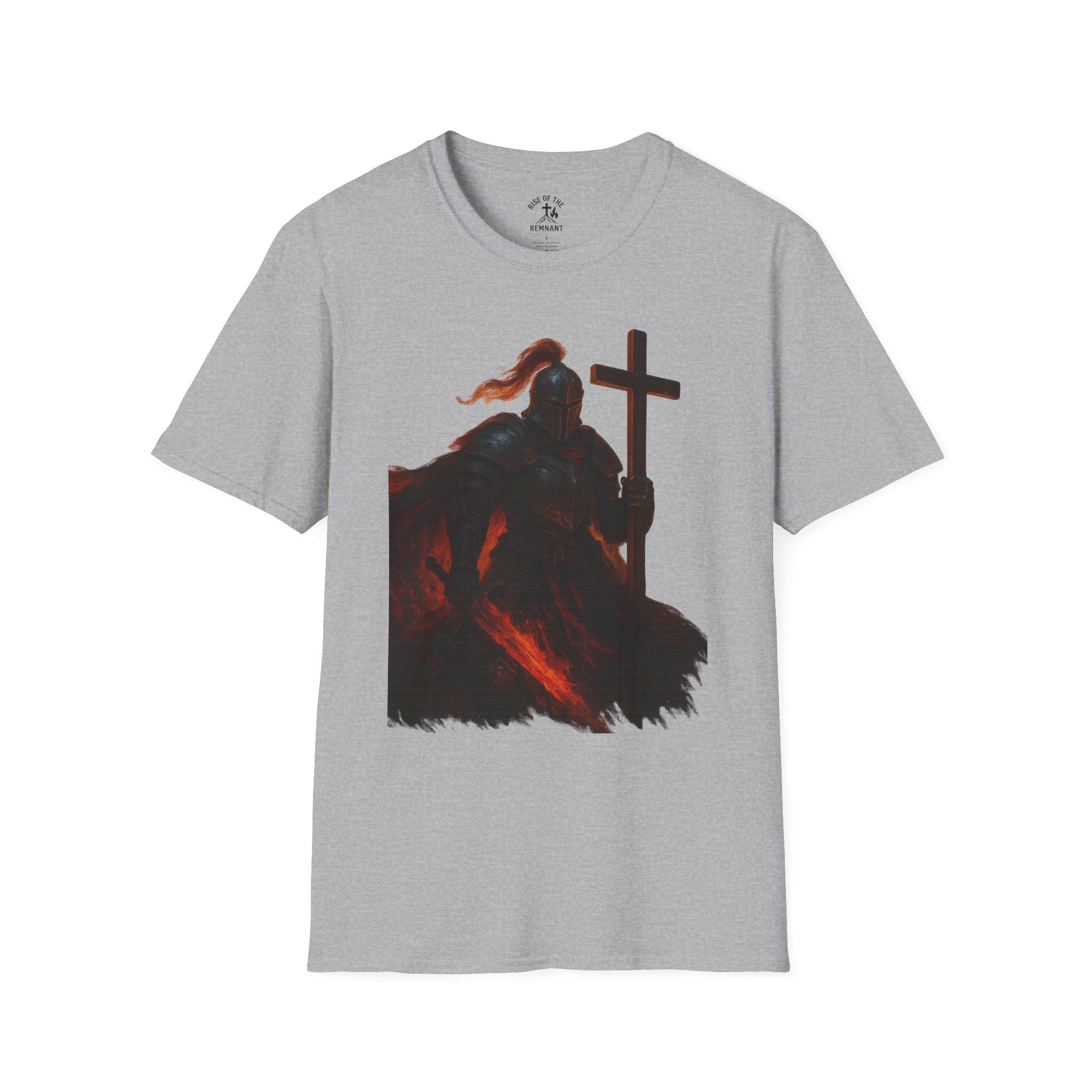 Biblical Warrior T-Shirt | Unisex Softstyle Tee, Faith-Based Apparel, Inspirational Gift, Religious Wear, Battle Praise Shirt