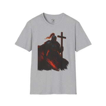 Biblical Warrior T-Shirt | Unisex Softstyle Tee, Faith-Based Apparel, Inspirational Gift, Religious Wear, Battle Praise Shirt