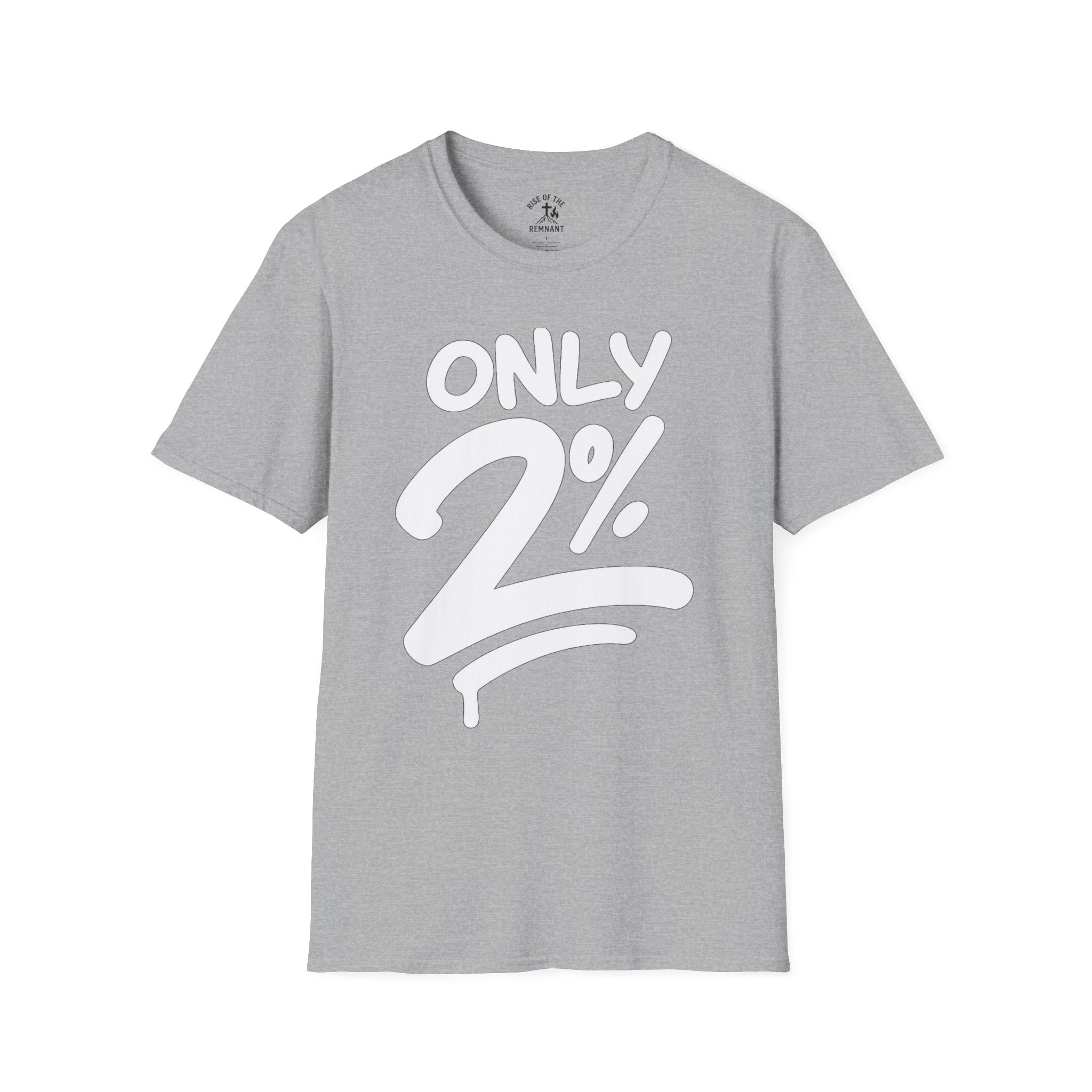 Only 2% Unisex Softstyle T-Shirt - Trendy Casual Wear for Everyday Style