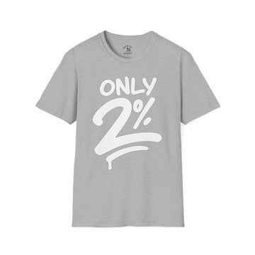 Only 2% Unisex Softstyle T-Shirt - Trendy Casual Wear for Everyday Style