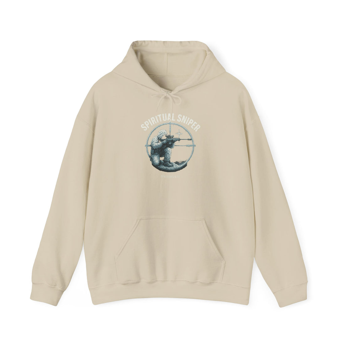 Spiritual Sniper Hoodie, Unisex Sweatshirt for Prayer Warriors, Christian Gift, Cozy Layer, Bible Verse Apparel
