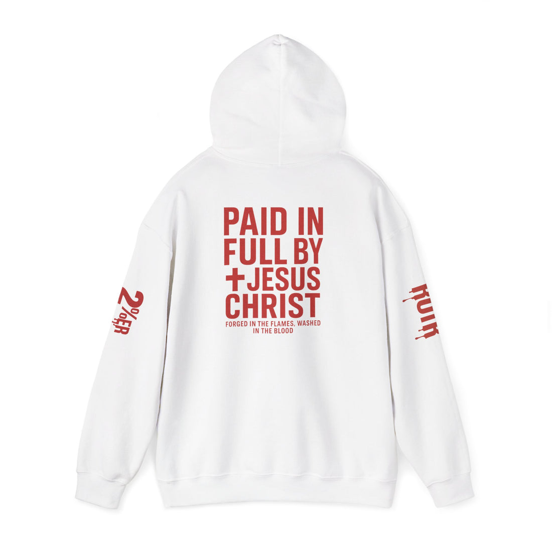 Christian Faith Unisex Hoodie - Blood-Bought 2%ER Design
