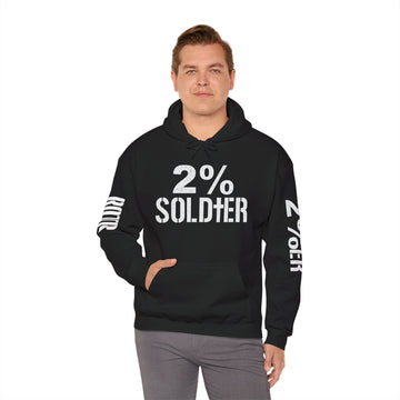 2% x ROTR Soldier Unisex Heavy Blend™ Hooded Sweatshirt - Comfy Military-Inspired Apparel