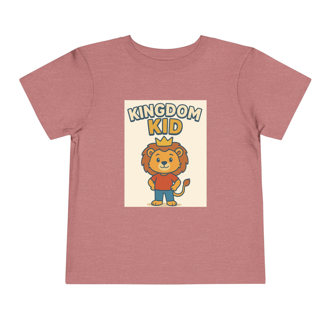 Kingdom Kid Lion Toddler Tee - Cute Short Sleeve Shirt for Kids