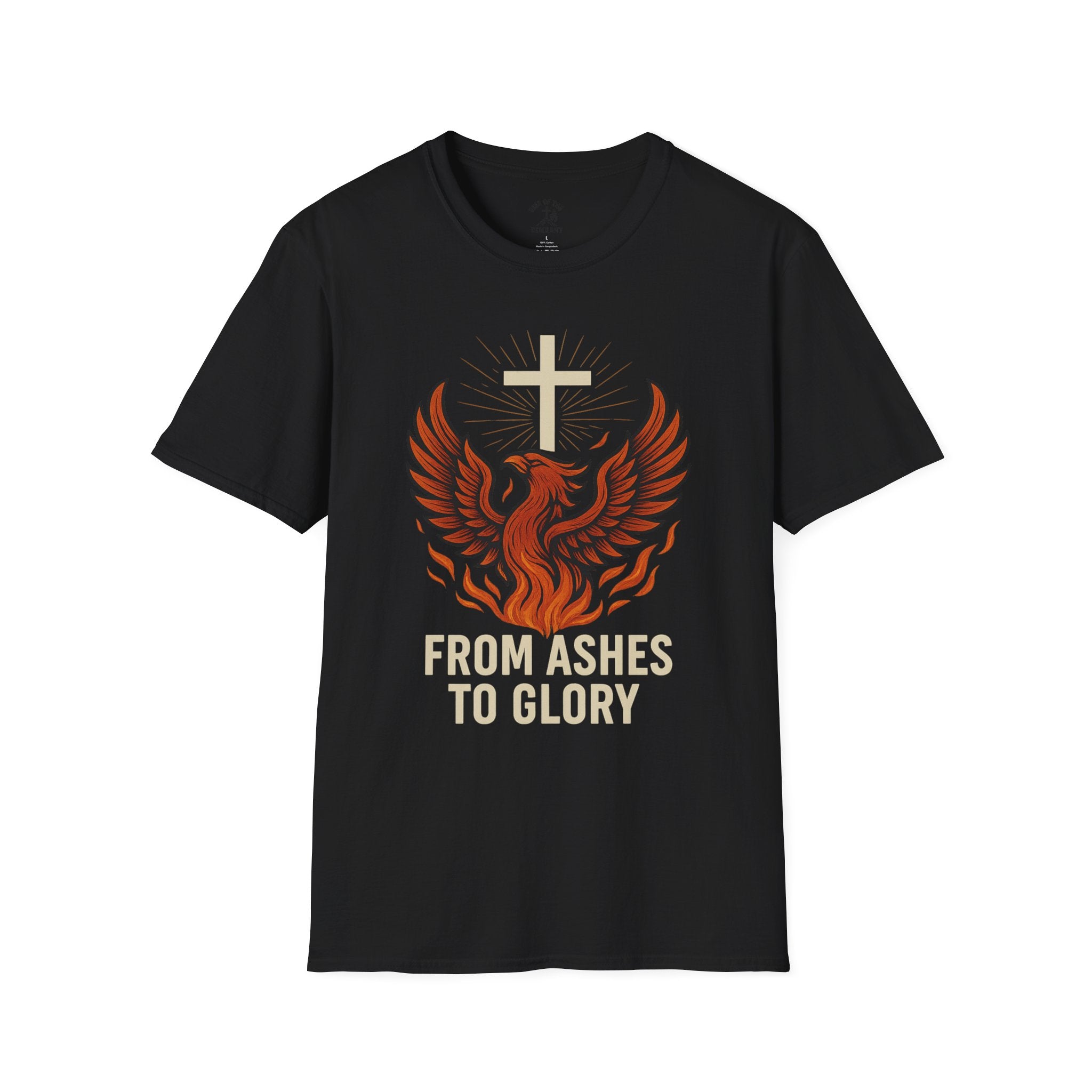 Faith-Inspired Unisex T-Shirt with Phoenix Design, Inspirational Apparel, Religious Gift, Motivational Tee, Christian Wear