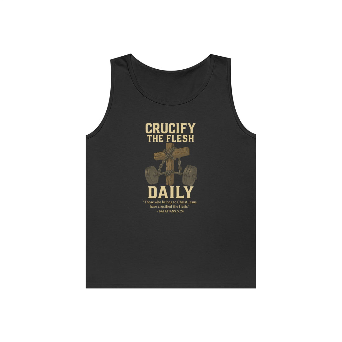 Faith-Inspired Unisex Cotton Tank Top - Trendy Christian Apparel for Everyday Wear, Great for Church, Gifts, Summer, and Retreats