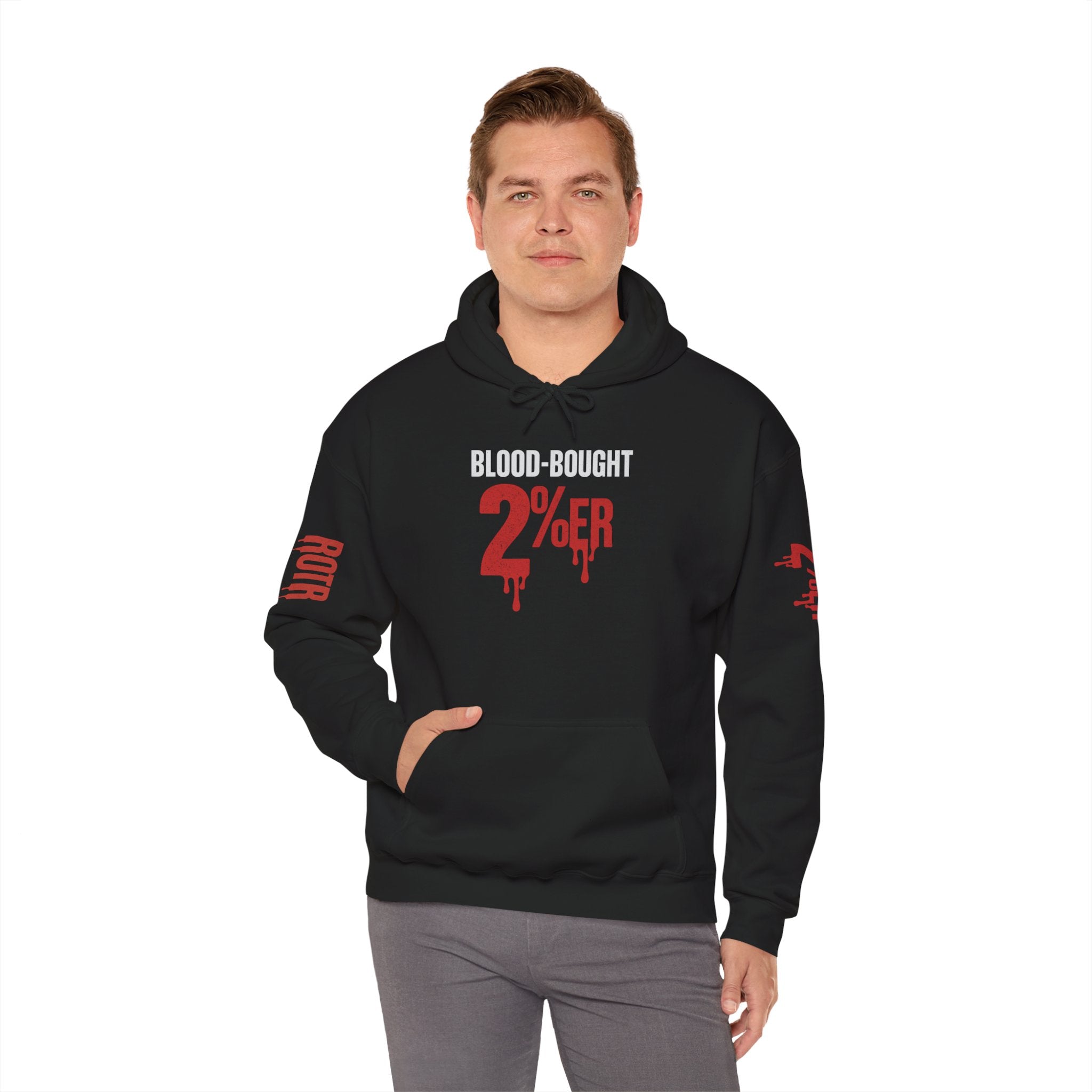 Christian Faith Unisex Hoodie - Blood-Bought 2%ER Design